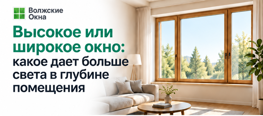 Высокое или широкое окно